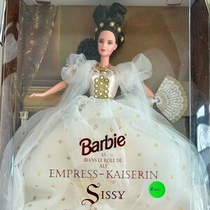 Barbie Empress Doll in White and Gold Gown